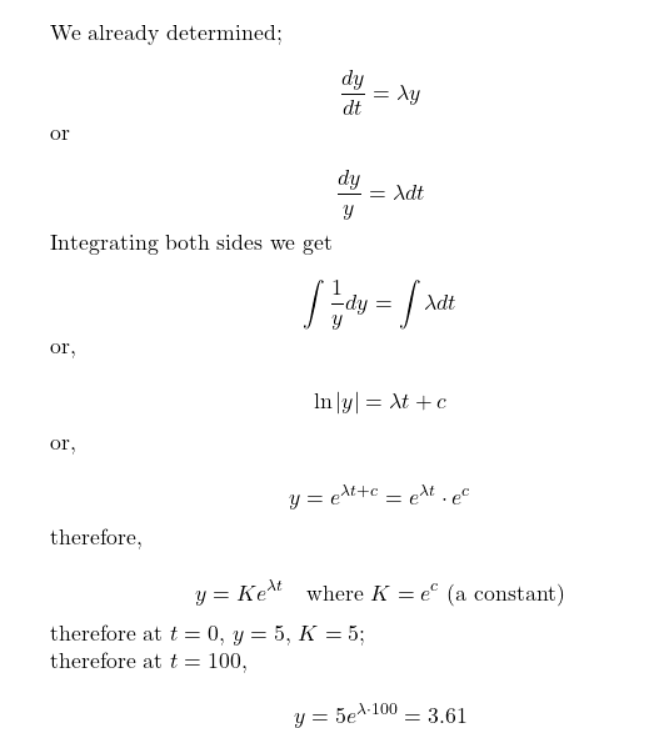 Figure 5: Analytical method of solving differential equations.